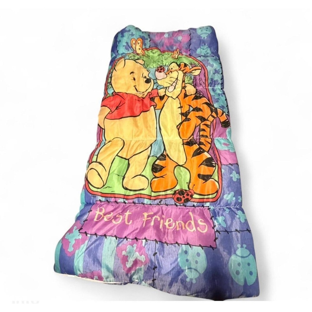 Vintage Disney Winnie the Pooh Tigger Best Friends Sleeping Bag Kids